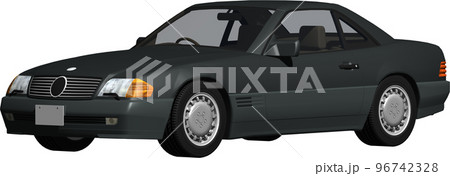 ドイツの旧車ベンツslの切抜き画像。背景透明イラスト 96742328