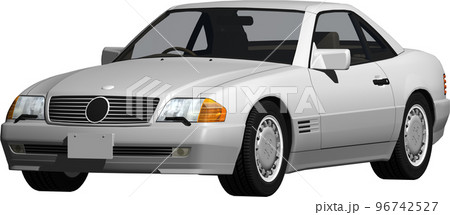 ドイツの旧車ベンツslの切抜き画像。背景透明イラスト 96742527
