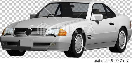 ドイツの旧車ベンツslの切抜き画像。背景透明イラスト 96742527