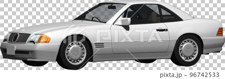 ドイツの旧車ベンツslの切抜き画像。背景透明イラスト 96742533