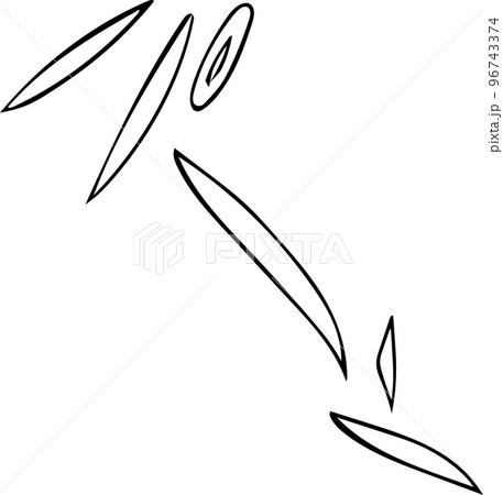 擬音　パーン　白黒　手描き 96743374