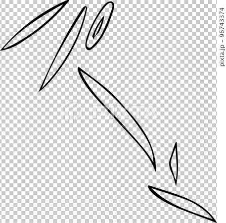 擬音　パーン　白黒　手描き 96743374