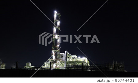 日本触媒姫路製造所の工場夜景、姫路市網干区興浜で撮影 日本触媒姫路製造所の工場夜景、姫路市網干区興浜で撮影 96744401