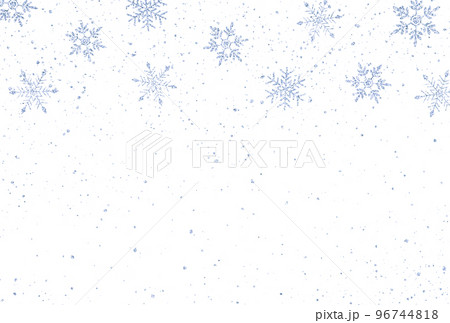 背景素材_ラメグリッター_雪の結晶 96744818