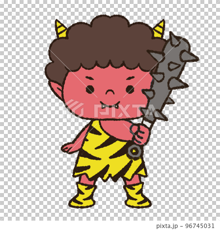 節分/惡魔/雷霆/人物插畫 節分/惡魔/雷霆/人物插畫 96745031