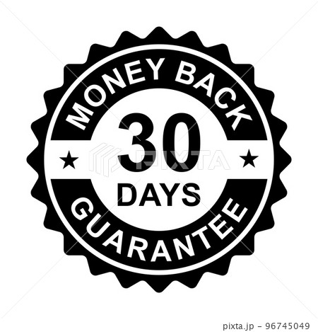 30 days money back guarantee icon vector for graphic design, logo, website, social media, mobile app, UI illustration 96745049