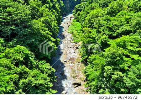 南大橋／白砂川より下流方向を望む(群馬県中之条町)【2022.8】 96746572