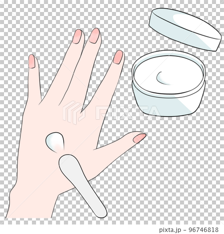 【動漫塗色】罐子容器護手霜插畫 96746818