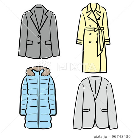 定番のジャケットとコートセット 96748486