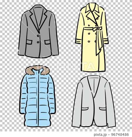 定番のジャケットとコートセット 96748486