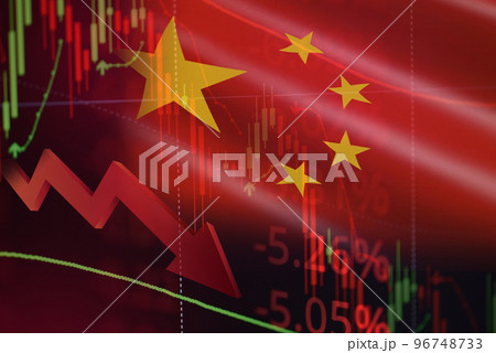 China stock market exchange loss trading graph analysis investment indicator business graph charts of financial crisis stock crash red price chart fall money economic world financial China stock market exchange loss trading graph analysis investment indicator business graph charts of financial crisis stock crash red price chart fall money economic world financial 96748733