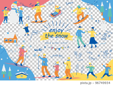 People who enjoy winter sports 96749934