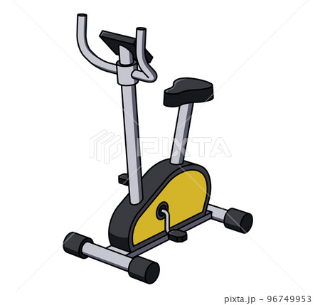 フィットネスバイク斜めのイラスト 96749953