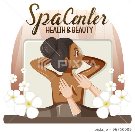 Spa center text for banner or poster design 96750009