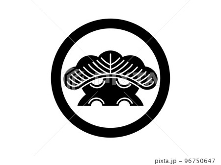 丸に一つ松 家紋 丸に一つ松 家紋 96750647