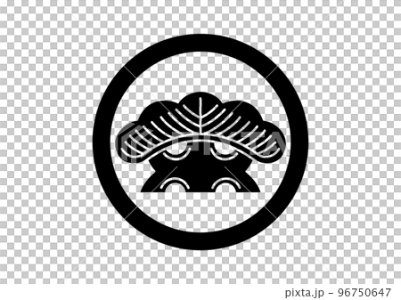 丸に一つ松 家紋 丸に一つ松 家紋 96750647