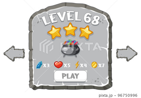 Game element template design set 96750996