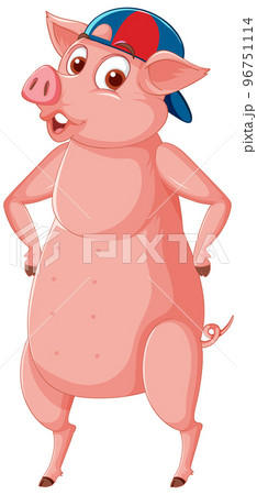 A pig standing on two legs 96751114