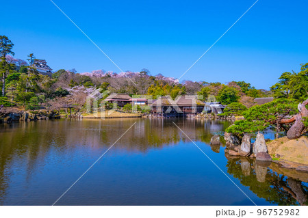 彦根城の日本庭園 玄宮園 彦根城の日本庭園 玄宮園 96752982