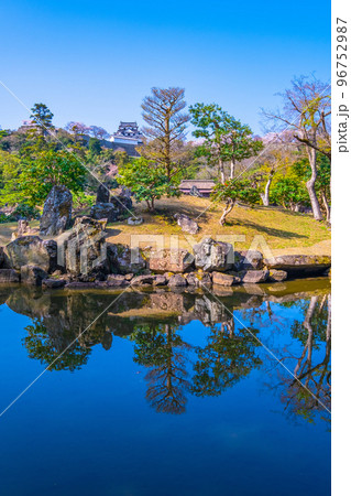 彦根城の日本庭園 玄宮園 彦根城の日本庭園 玄宮園 96752987