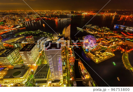 東京　渋谷夜景 96753800
