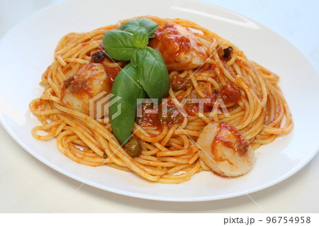 ホタテ入りトマトパスタ ホタテ入りトマトパスタ 96754958