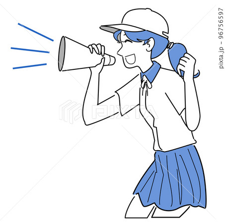 女子マネージャーの応援 96756597