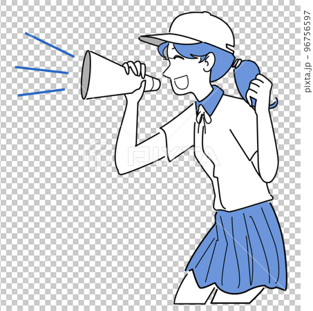 女子マネージャーの応援 96756597