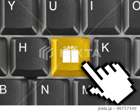 Computer keyboard with gift key Computer keyboard with gift key 96757340