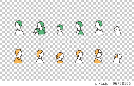 家庭配置文件圖標集 家庭配置文件圖標集 96758196