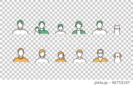 家庭圖標集 家庭圖標集 96758197