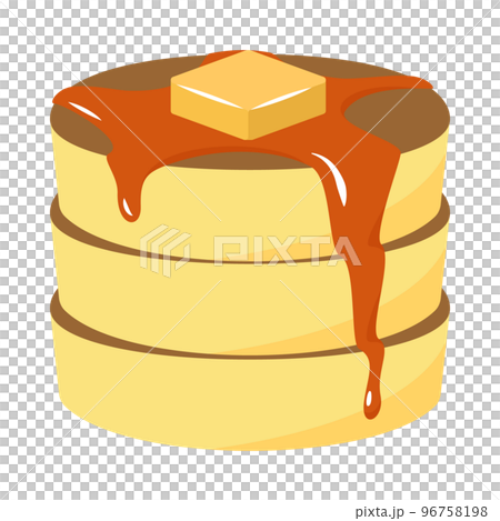 三層煎餅的插圖 三層煎餅的插圖 96758198