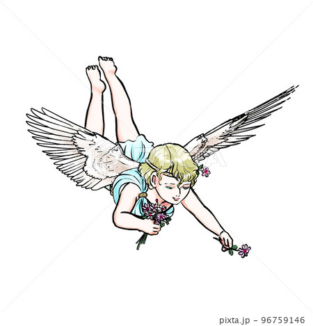 花を差し出す天使 花を差し出す天使 96759146