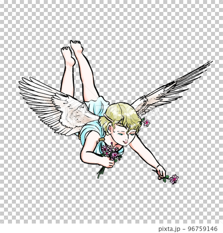 花を差し出す天使 花を差し出す天使 96759146