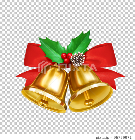 聖誕鐘聲插畫逼真 96759971