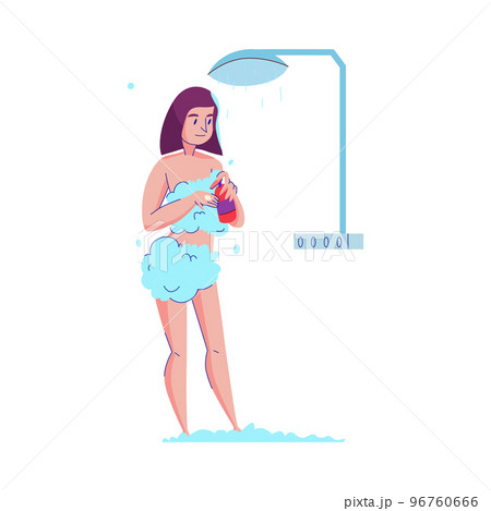 Woman In Shower Composition Woman In Shower Composition 96760666