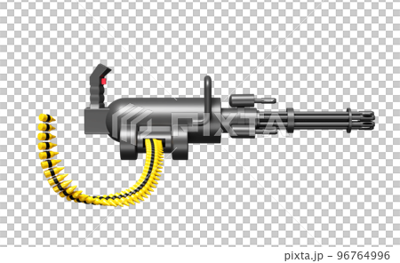 3d minigun system rotary or machine gun weapon automatic isolated. 3d render illustration 3d minigun system rotary or machine gun weapon automatic isolated. 3d render illustration 96764996