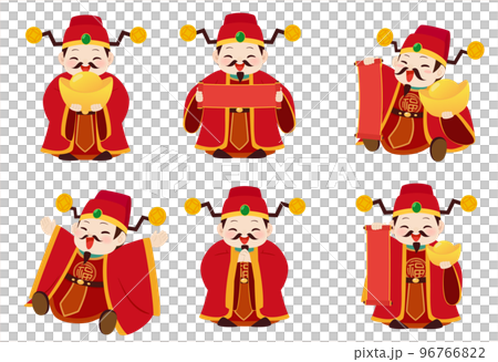 Chinese New Year God of Wealth cartoon Chinese New Year God of Wealth cartoon 96766822