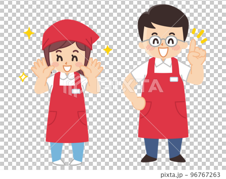 男女超市店員Salesperson 男女超市店員Salesperson 96767263