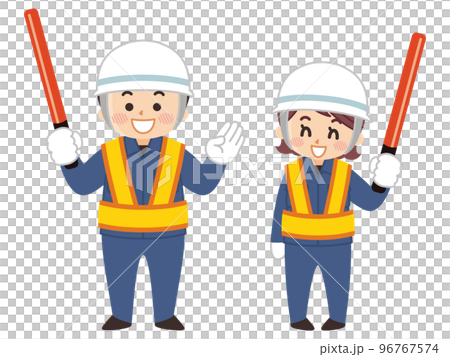 誘導する警備員 ヘルメット 若者 誘導する警備員 ヘルメット 若者 96767574