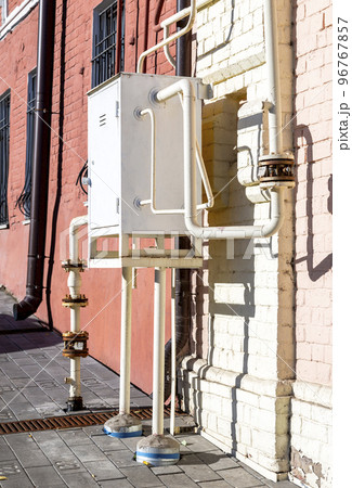 Gas distribution point in an apartment house Gas distribution point in an apartment house 96767857