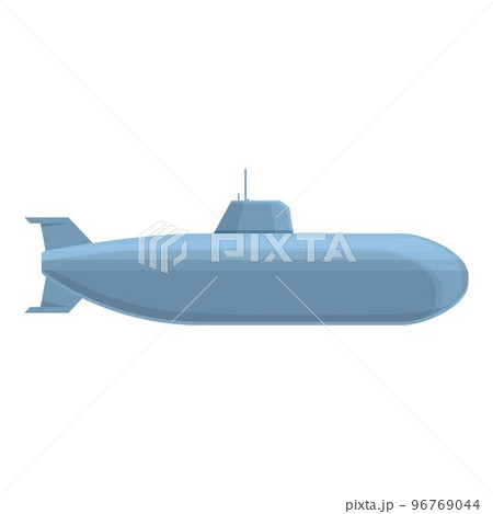 Force submarine icon cartoon vector. Military ship. Defense modern Force submarine icon cartoon vector. Military ship. Defense modern 96769044