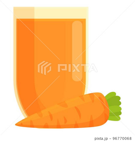 Diet juice icon cartoon vector. Carrot splash. Drink menu Diet juice icon cartoon vector. Carrot splash. Drink menu 96770068