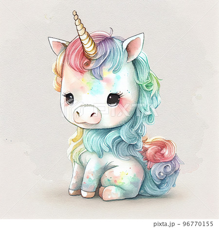 Unicorn Illustration For Children Design のイラスト素材