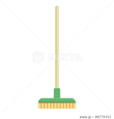 Mop brush icon cartoon vector. Clean tool. House equipment 96770352