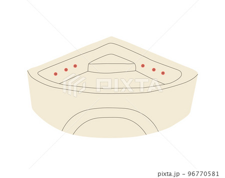 Jacuzzi. Bath for washing. Vector isolated illustrations on a white background. Jacuzzi. Bath for washing. Vector isolated illustrations on a white background. 96770581