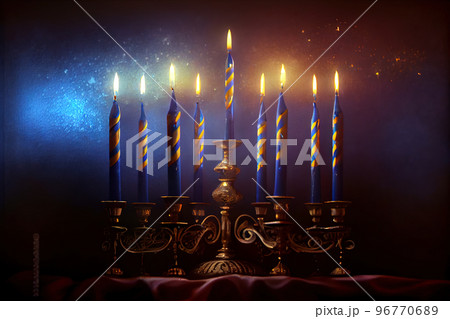 Menorah for Hanukkah holiday Menorah for Hanukkah holiday 96770689