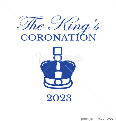 Poster for King Charles III Coronation with British flag vector illustration. Poster for King Charles III Coronation with British flag vector illustration. 96771255