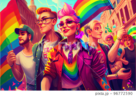 Gay pride parade 96772590