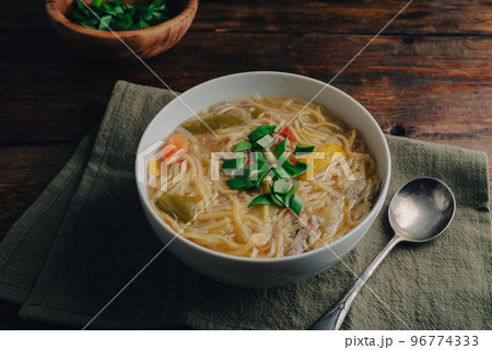 Bowl of Duck Noodle Soup 96774333